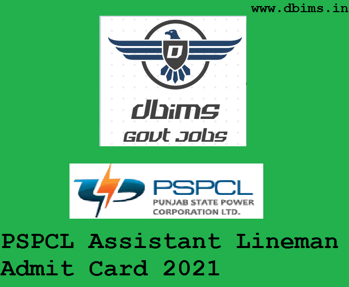 PSPCL Assistant Lineman Admit Card 2021