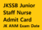 JKSSB Junior Staff Nurse Admit Card