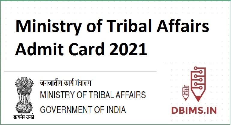 Ministry of Tribal Affairs Admit Card 2021