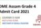 DME Assam Grade 4 Admit Card 2021