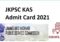 JKPSC KAS Admit Card 2021