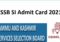 JKSSB SI Admit Card 2021