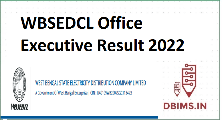 WBSEDCL Office Executive Result 2022 