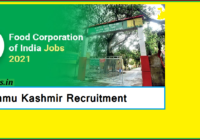 FCI Jammu Kashmir Recruitment