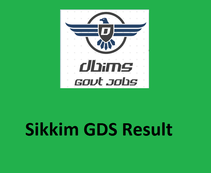 Sikkim GDS Result