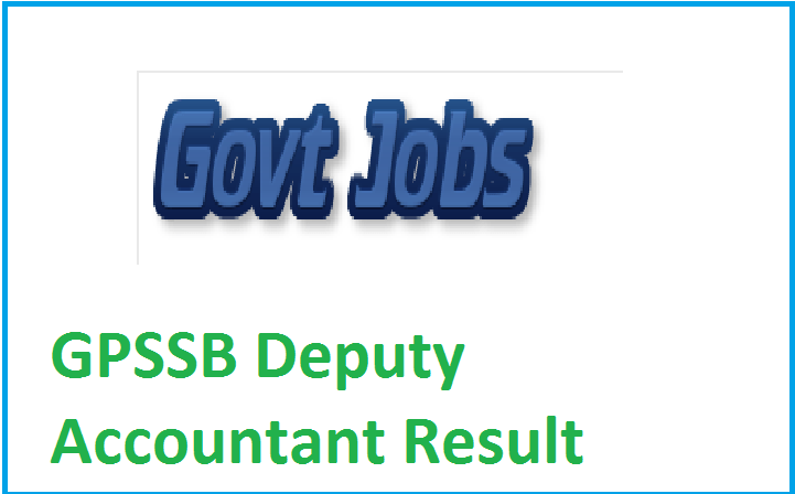 GPSSB Deputy Accountant Result