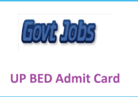 UP BED Admit Card