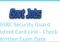 BARC Security Guard Admit Card