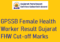 GPSSB Female Health Worker Result