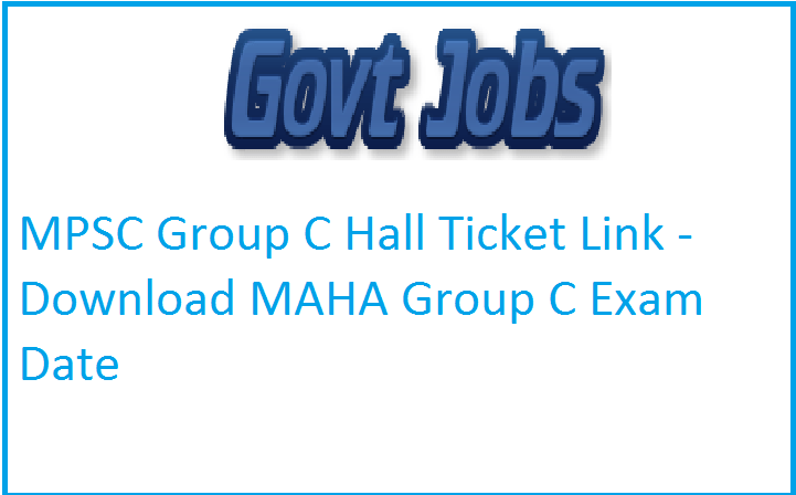 MPSC Group C Hall Ticket