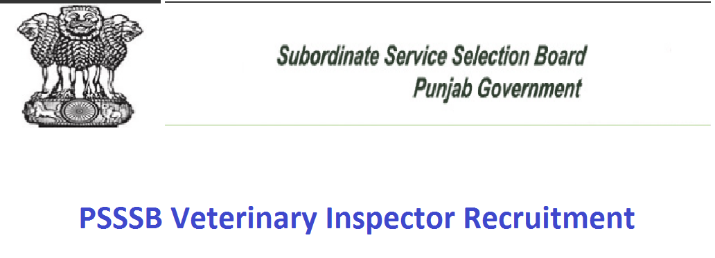 PSSSB Veterinary Inspector Recruitmentt